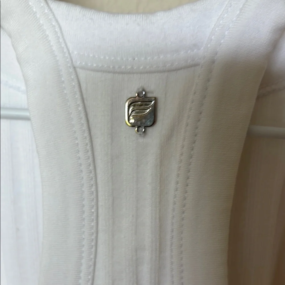 Fabletics White Ribbed Tank Top - Picture 3 of 8